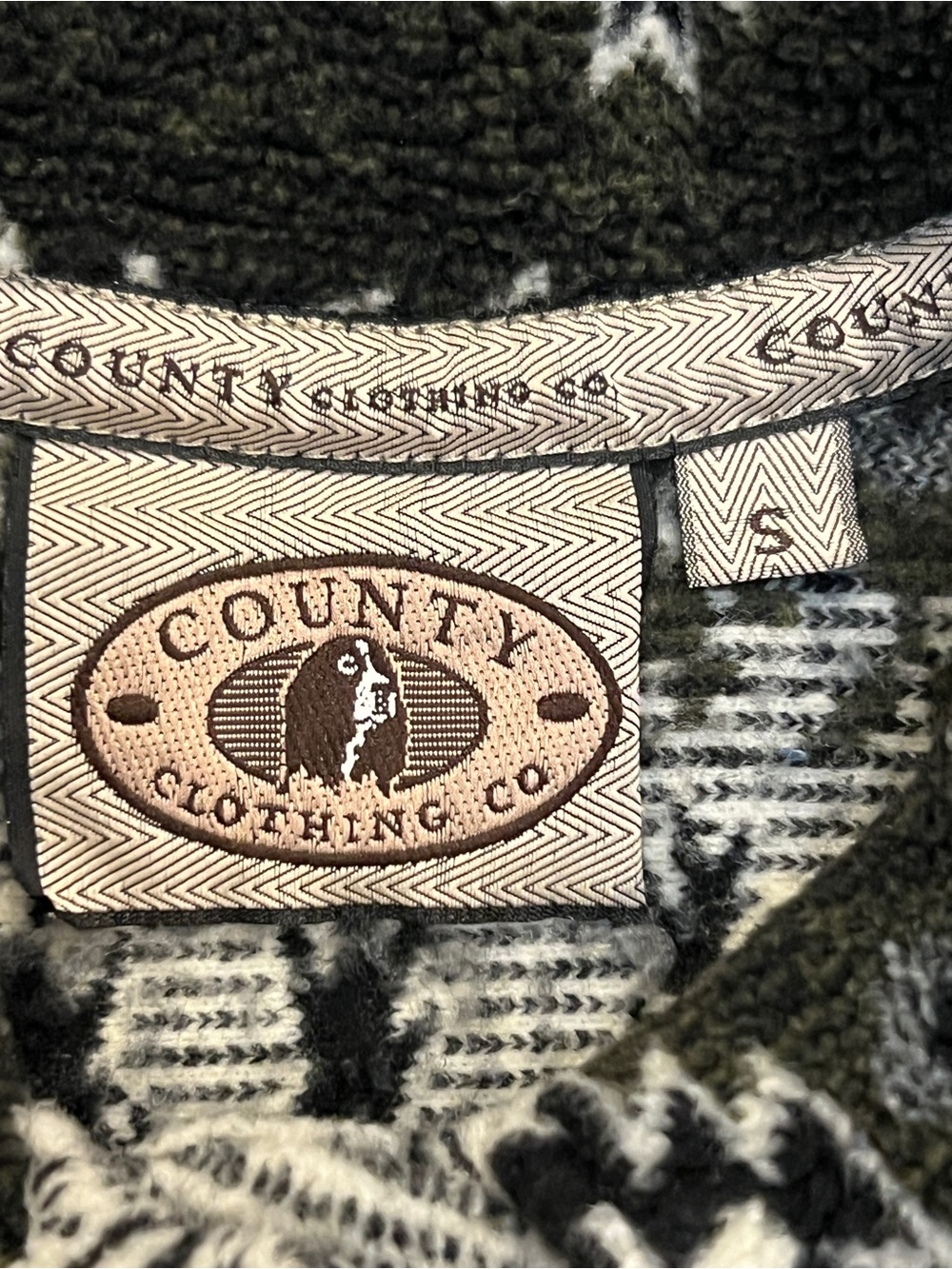 County Clothing Co Vintage Fair Isle Reindeer Knit Vest | Size: Small - Picture 6 of 7